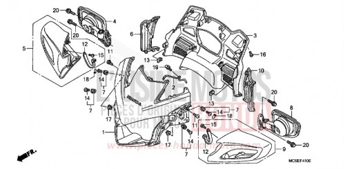 PANNEAU SUPERIEUR ST1300AE de 2014